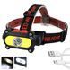 Фонарь налобный BL-210-ХРЕ+COB, Waterproof 8888 фото 1