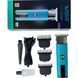 Триммер VGR V-943 blue, аккумуляторный, 3 насадки, LED дисплей, для бороды и окантовки 11186 фото 2