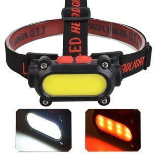 Фонарь налобный BL-209-COB (white+red), Li-Ion аккумулятор, Waterproof, ЗУ Type-C 8887 фото