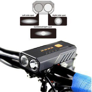 Велофонарь BC25Pro-2XPE ULTRA LIGHT, Power Bank, ipx6 Waterproof, анти разряд, аккум., ЗУ micro USB 8068 фото