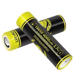 Акумулятор LiitoKala King4000 18650, 4000mAh, оригінал (Li-ion батарея 3.7В для ліхтарів та електроніки) 11036 фото