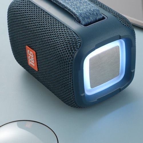 Bluetooth колонка TG339 з RGB підсвічуванням, FM-радіо та speakerphone, 12 Вт, Blue 9942 фото