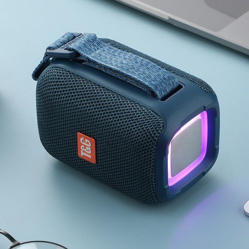 Bluetooth колонка TG339 з RGB підсвічуванням, FM-радіо та speakerphone, 12 Вт, Blue 9942 фото