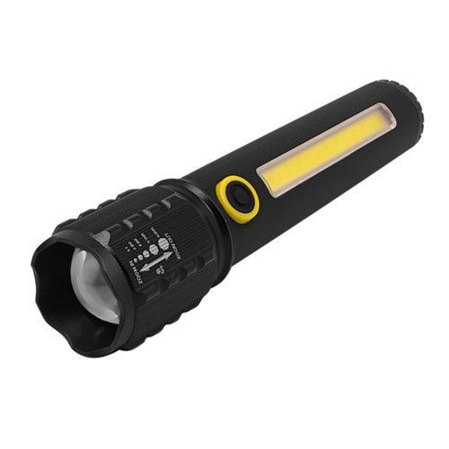 Ліхтар C72-P50+COB, ЗП mircoUSB, вбудований акумулятор, zoom 8771 фото
