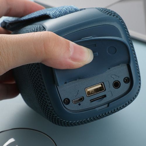Bluetooth колонка TG339 з RGB підсвічуванням, FM-радіо та speakerphone, 12 Вт, Blue 9942 фото