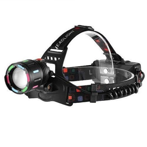 Фонарь налобный night vision fluorescence SY-8087-PM10-TG, сигнальный свет, fluoreccent patch, ЗУ Type-C, zoom 10169 фото