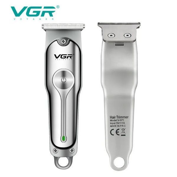 Триммер VGR V-071 &mdash; 3 насадки, компактный, аккумуляторный, для бороды и усов 9846 фото