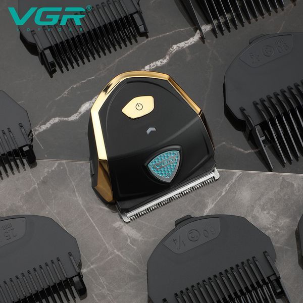 Машинка для стрижки VGR V-910, аккумуляторная, 9 насадок, влагозащита IPX7, LED дисплей 11181 фото