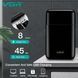 Електробритва VGR V-390 BLACK - шейвер з висувним триммером, подвійні леза, USB заряджання, LED дисплей 9864 фото 5