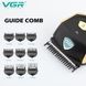Машинка для стрижки VGR V-910, аккумуляторная, 9 насадок, влагозащита IPX7, LED дисплей 11181 фото 4