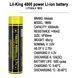 Аккумулятор LiitoKala King4000 18650, 4000mAh, оригинал (Li-ion батарея 3.7В для фонарей и электроники) 11036 фото 3