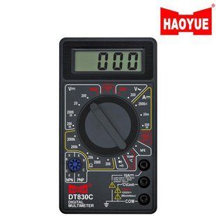 Цифровий мультиметр HAOYUE DT830C Black, 9V, з щупами та термопарою 10957 фото
