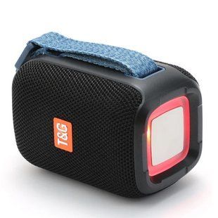 Bluetooth колонка TG339 с RGB подсветкой, FM-радио и speakerphone, 12 Вт, Black 9941 фото