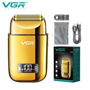 Електробритва VGR V-338 GOLD, шейвер, вологостійка, додаткова насадка, LED дисплей 11290 фото