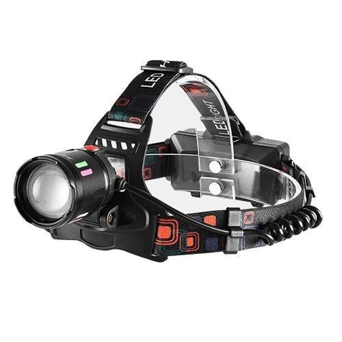 Фонарь налобный night vision fluorescence SY-8086-PM10-TG, сигнальный свет, ЗУ Type-C, zoom 10168 фото