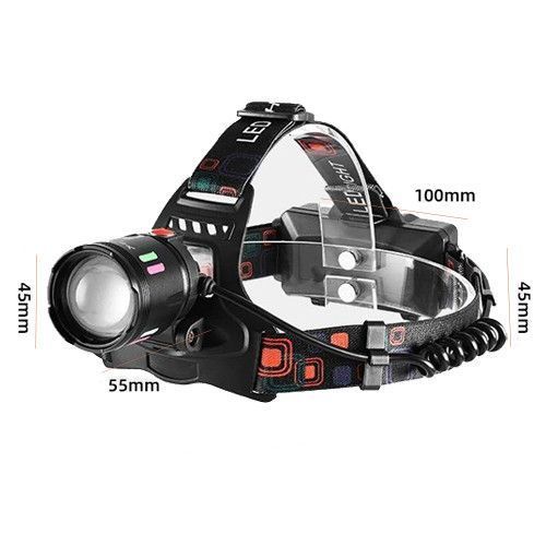 Фонарь налобный night vision fluorescence SY-8086-PM10-TG, сигнальный свет, ЗУ Type-C, zoom 10168 фото