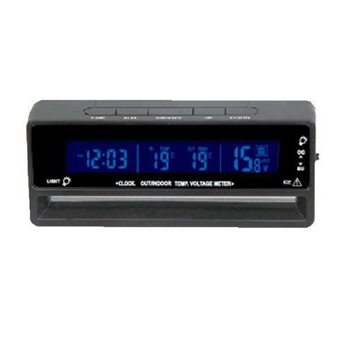 Авточасы VST-7010V вольтметр, 2 термометра 2789 фото