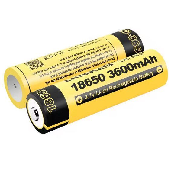Аккумулятор LiitoKala 36S-JT 18650, 3600mAh, оригинал (Li-ion батарея 3.7В для фонарей и электроники) 11041 фото