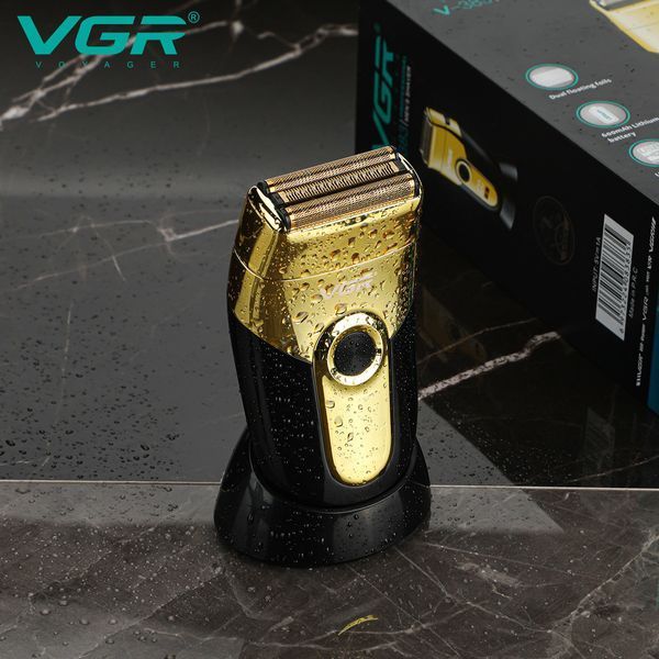 Електробритва VGR V-383 &ndash; шейвер з подвійним лезом та вбудованим триммером, LED дисплей, IPX4 9865 фото