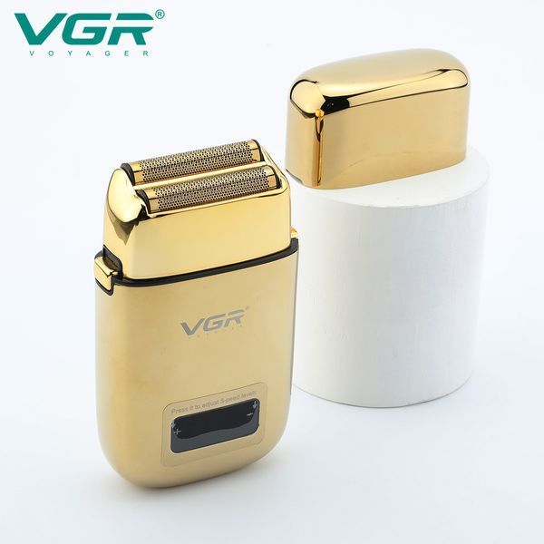 Електробритва VGR V-338 GOLD, шейвер, вологостійка, додаткова насадка, LED дисплей 11290 фото