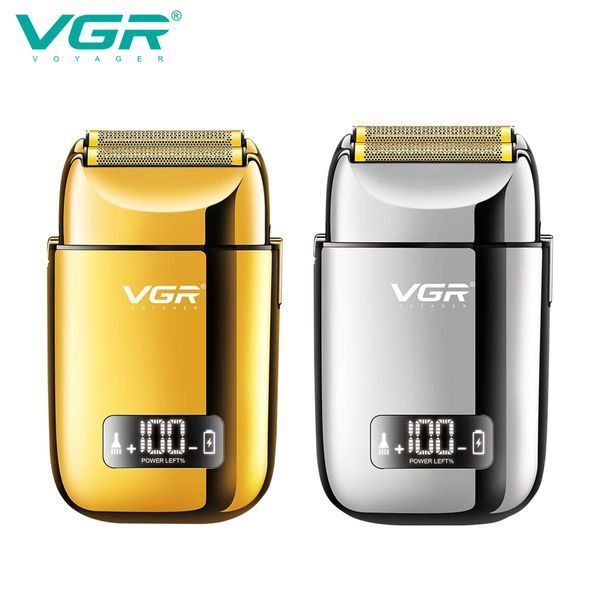 Електробритва VGR V-338 GOLD, шейвер, вологостійка, додаткова насадка, LED дисплей 11290 фото