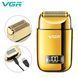 Електробритва VGR V-338 GOLD, шейвер, вологостійка, додаткова насадка, LED дисплей 11290 фото 2