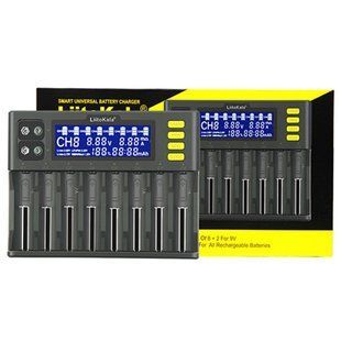 LiitoKala Lii-S8 зарядное устройство на 8 каналов для AA, AAA, 18650, 26650, 21700 Li-ion, LiFePo4, Ni-Mh 9336 фото