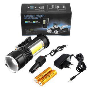 Фонарь переносной Police BL-004-T6+COB, ЗУ 220V/12V, 2x18650, zoom 3465 фото
