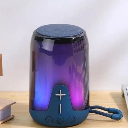 Bluetooth колонка TG652 с RGB подсветкой, FM-радио, speakerphone, 20 Вт, Blue 9979 фото