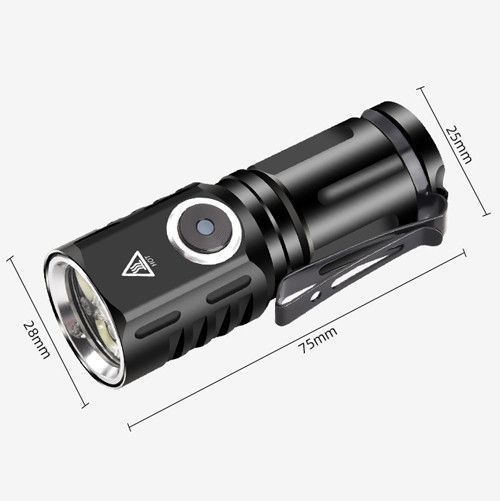 Ліхтар 536-3LED &ndash; компактний магнітний LED ліхтарик з акумулятором, Type-C зарядкою та індикацією заряду 10195 фото