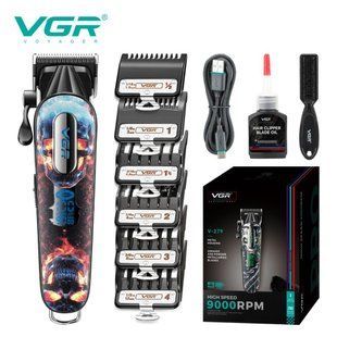 Машинка для стрижки VGR V-279 RED, 6 насадок, 9000 об/мин, 2500 mAh, LED дисплей, аккумуляторная 11167 фото