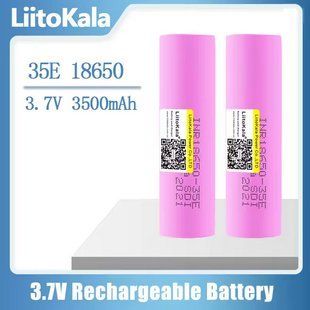 Акумулятор LiitoKala 35E 18650, 3500mAh, оригінал (Li-ion батарея 3.7В для ліхтарів та електроніки)и 11029 фото