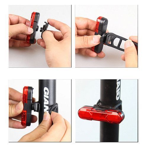 Велофонарь STOP + Security маячoк 8821-5COB, аккум., ЗУ micro USB 8062 фото