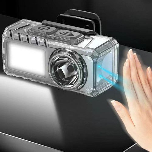 Ліхтар налобний YJ-A06-LED+6SMD(RGB), Motion Sensor, Li-Ion акумулятор, ЗУ Type-C, кліпса, магніт 10601 фото