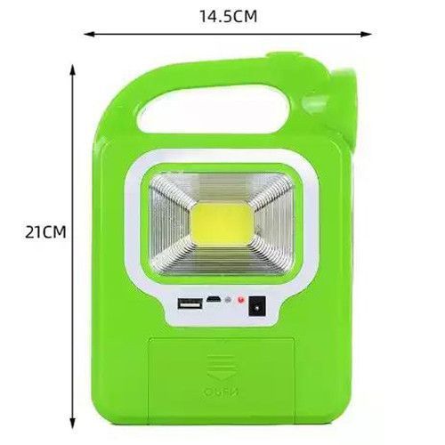 Фонарь кемпинг переносной 6399А-LED+COB, power bank, 2x18650, солнечная батарея, ЗУ microUSB 9155 фото