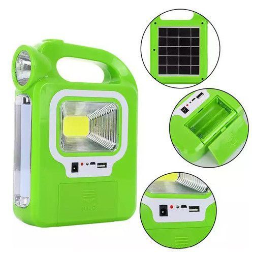 Фонарь кемпинг переносной 6399А-LED+COB, power bank, 2x18650, солнечная батарея, ЗУ microUSB 9155 фото