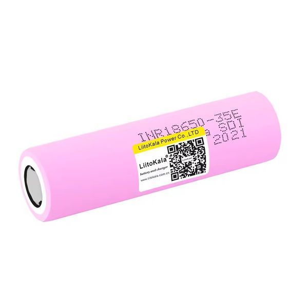 Аккумулятор LiitoKala 35E 18650, 3500mAh, оригинал (Li-ion батарея 3.7В для фонарей и электроники) 11029 фото