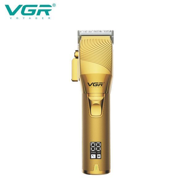 Акумуляторна машинка для стрижки VGR V-280 GOLD, 6 насадок, LED дисплей 11293 фото