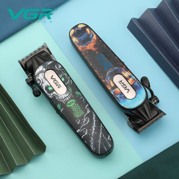 Машинка для стрижки VGR V-279 RED, 6 насадок, 9000 об/мин, 2500 mAh, LED дисплей, аккумуляторная 11167 фото