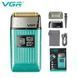 Електробритва VGR V-357 GREEN 3-в-1: шейвер, висувний триммер та 2 насадки, вологозахист IPX6, LED дисплей 9835 фото 1