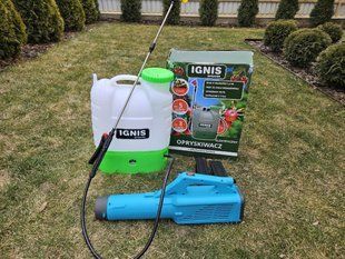 Комплект опрыскиватель аккумуляторный IGNIS 16л ( 12В-8 А/ч ) и турбо насадка Мрия 12В 34922-1 фото