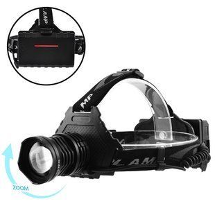 Ліхтар налобний T70Pro-HP90, ЗП micro USB, 3x18650, signal light, zoom, power bank 8872 фото