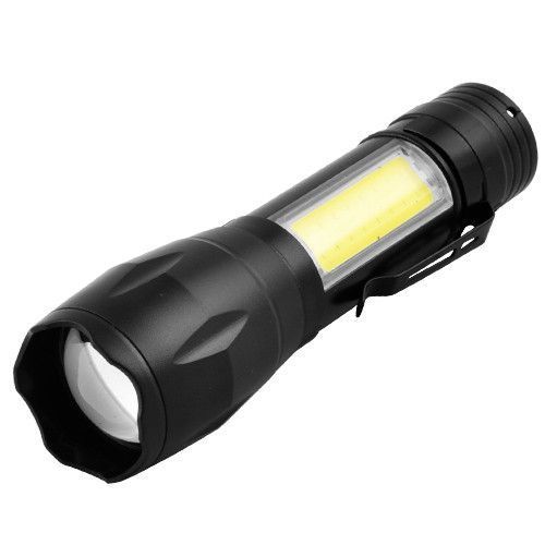 Ліхтар BL-T629S-XPE+COB, ЗП mircoUSB, вбудований акумулятор, zoom, затискач 8773 фото