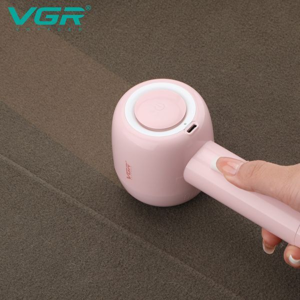 Акумуляторна машинка для видалення катишків VGR V-813 Pink &ndash; бездротова, USB зарядка, портативна 9867 фото