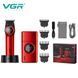 Комплект VGR 2 в 1 V-977 & V-377 RED - триммер і шейвер з регулюванням потужності та LED дисплеєм 11191 фото 1