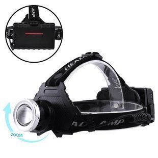 Ліхтар налобний T50Pro-HP70, ЗП micro USB, 3x18650, signal light, zoom, power bank 8874 фото