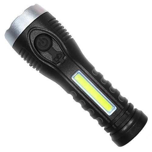 Ліхтар BL-C136-LM+COB, ЗП micro USB, вбудований акумулятор 8776 фото