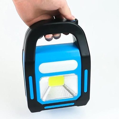 Фонарь кемпинг переносной HB-9707A-1LED+COB+LED, power bank, Li-Ion аккум., солнечная батарея, ЗУ microUSB 9143 фото