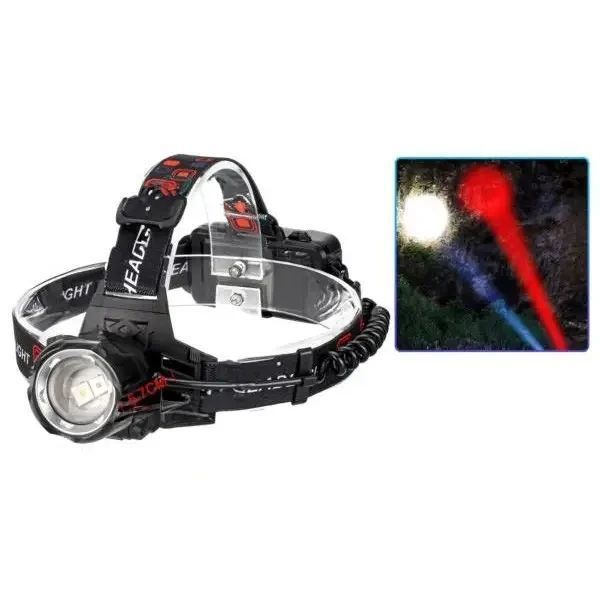 Ліхтар налобний PLD-T115-2PM10-TG(white+red), ЗУ Type-C, zoom 10118 фото