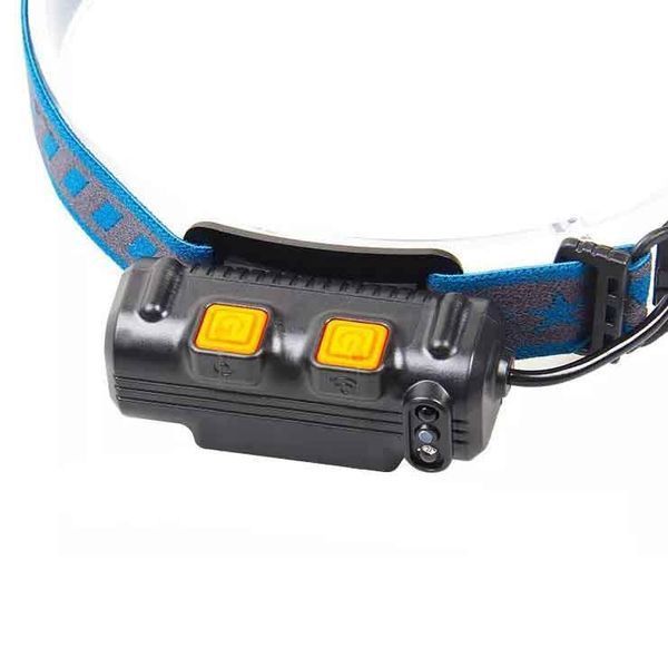 Фонарь налобный BL-W690-2-SMD (white+red), Motion Sensor, Li-Ion аккум., ЗУ Type-C 8984 фото